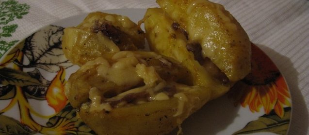 Картошка с беконом По-сельски в микроволновке