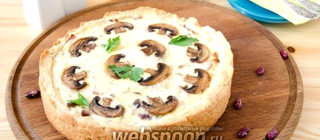 Пирог с красной фасолью и грудинкой