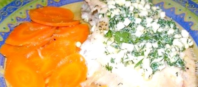 Камбала в микроволновке