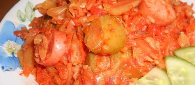 ≡ Пошаговый Простой Рецепт Солянки из свежей капусты с рисом и ...