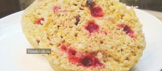 Овсяный микроволновый капкейк