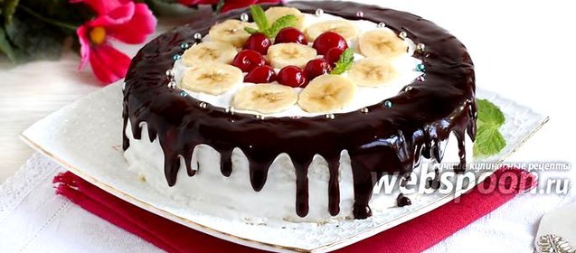 Фруктовый торт из микроволновки