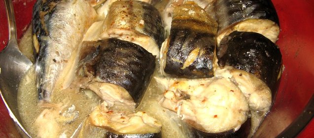 Скумбрия в микроволновке