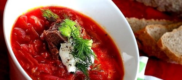 Борщ в микроволновке