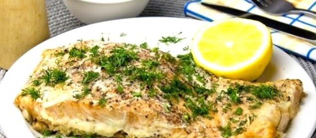 Красная рыба в микроволновке