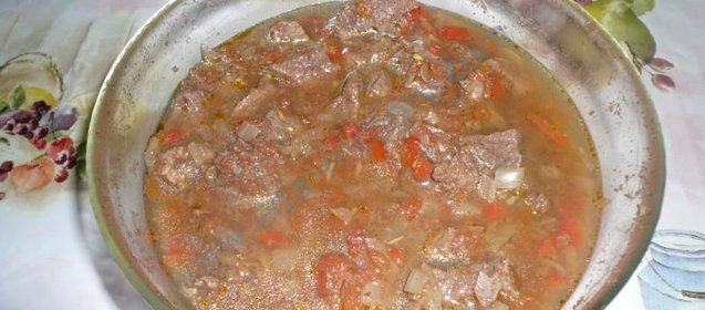 Гуляш по-венгерски в микроволновке