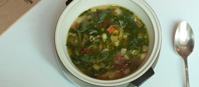 Прованский суп с фермерскими овощами и пастой
