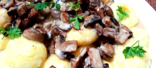 Картошка с грибами в микроволновке