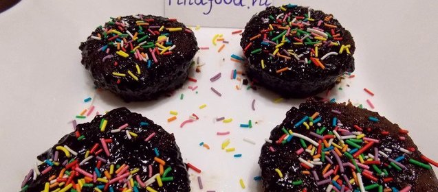 Шоколадное пирожное в микроволновке