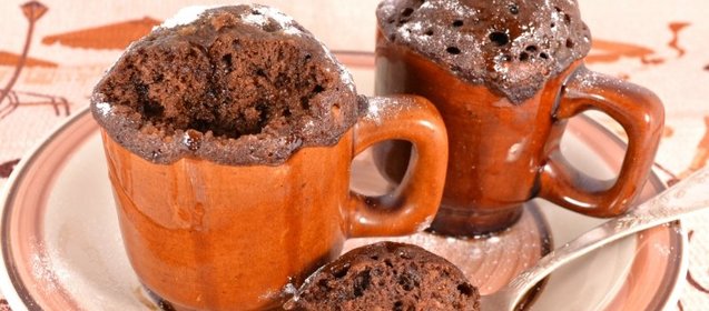 Мега шоколадные кексы в микроволновке за 5 минут