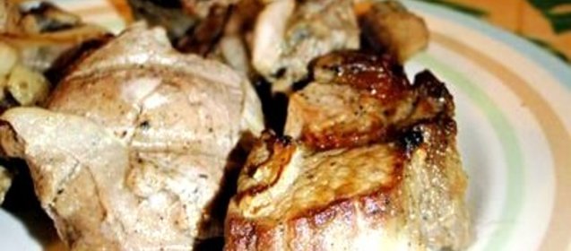 Куриный шашлык в микроволновке