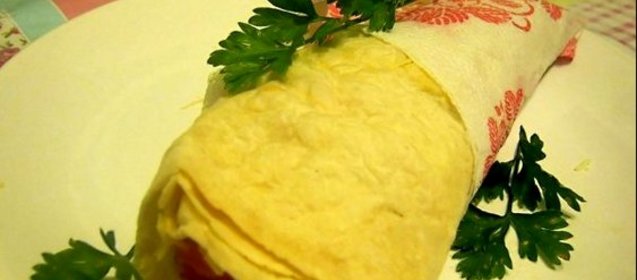 Лаваш в микроволновке