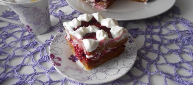 Вишневый торт в микроволновке