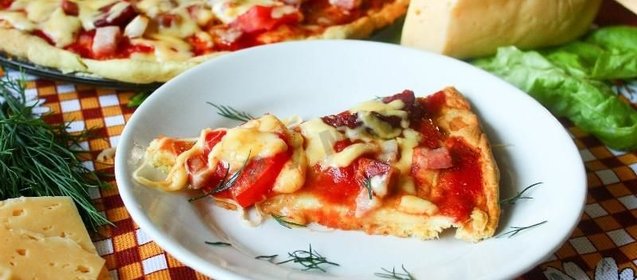 Быстрая пицца в микроволновке