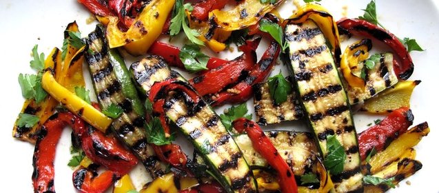 Овощи гриль в микроволновке