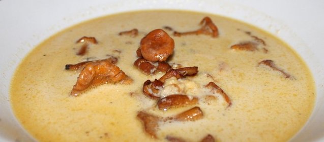 Крем-суп с лисичками