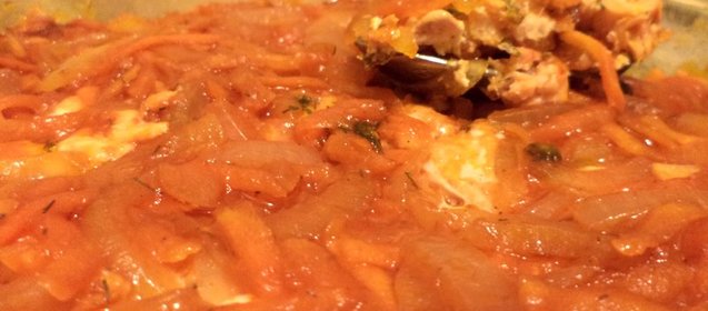 Рыбка под маринадом в микроволновой печи