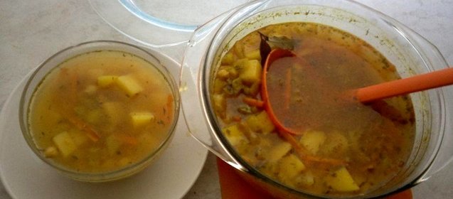 Суп с нутом и овощами
