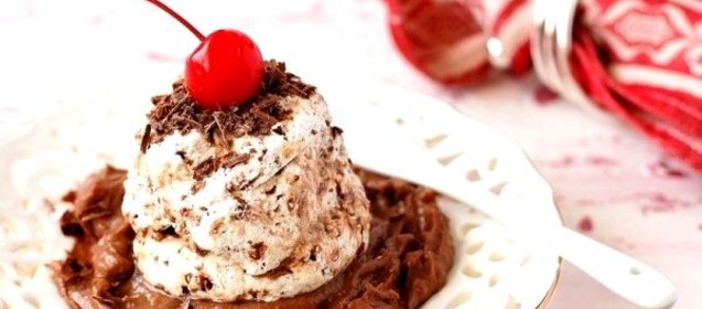 Десерт «Плавающий остров» в микроволновке