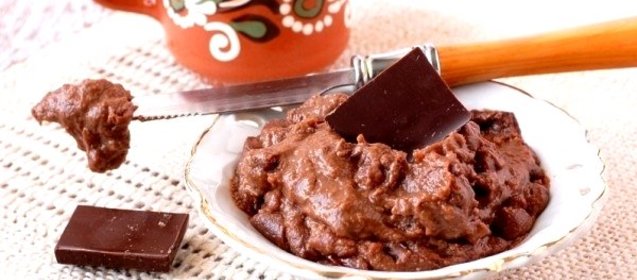 Шоколадный заварной крем в микроволновке