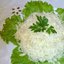 Салат из свежей капусты с растительным маслом и уксусом