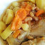 Тушеная картошка с курицей и фасолью (в мультиварке)