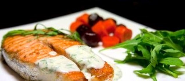 Лосось в микроволновке