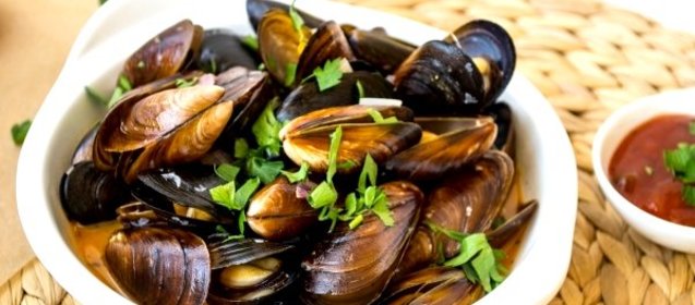 Мидии в микроволновке