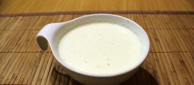 Сливочный соус с моцареллой в микроволновке