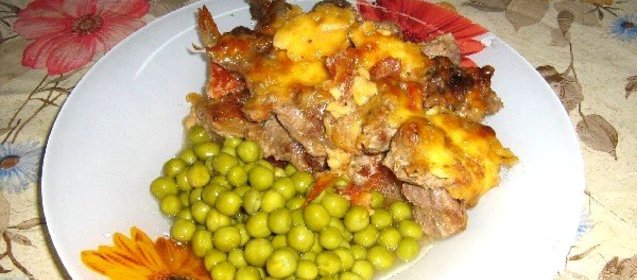 Мясо по-французски в микроволновке