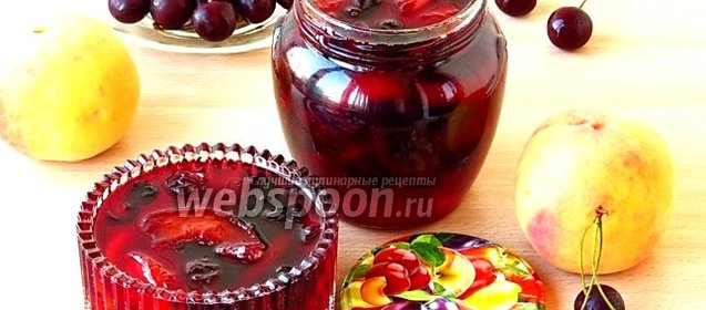 Варенье из персиков и вишни