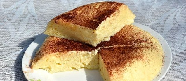 Творожная запеканка в микроволновке