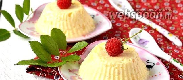 Творожно-яблочное суфле в микроволновке