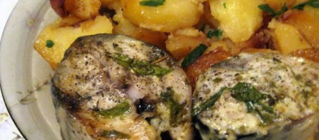 Скумбрия в микроволновке