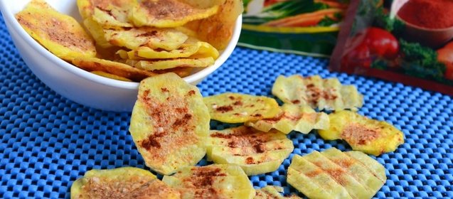 Картофельные чипсы в микроволновке