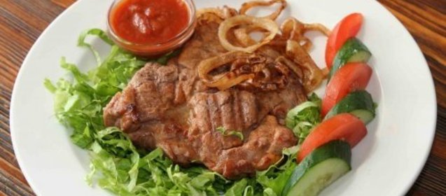 Мясо на гриле в микроволновке