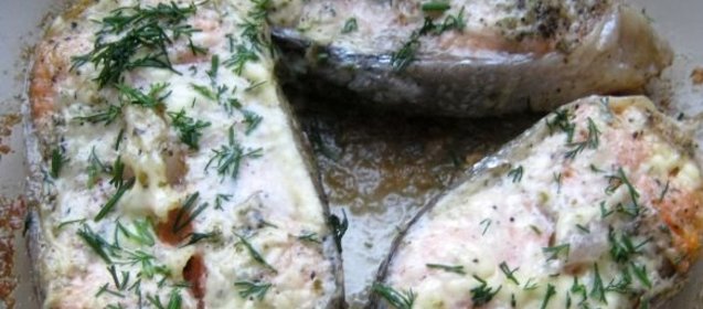 Семга в микроволновке