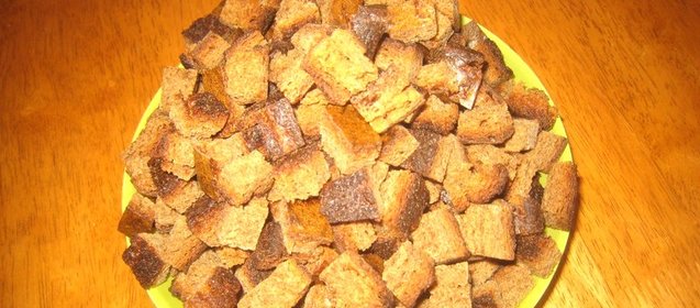 Сухарики в микроволновке