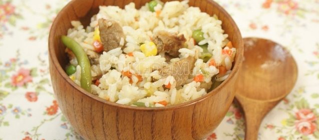 Рис с мясом «Конфетти»