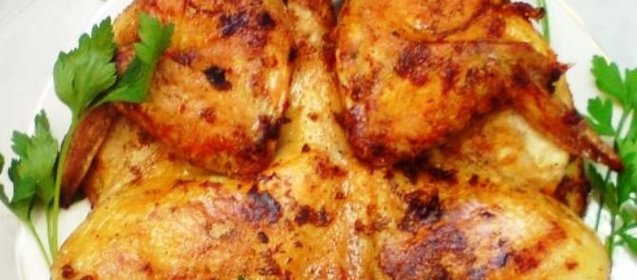 Курица табака в духовке